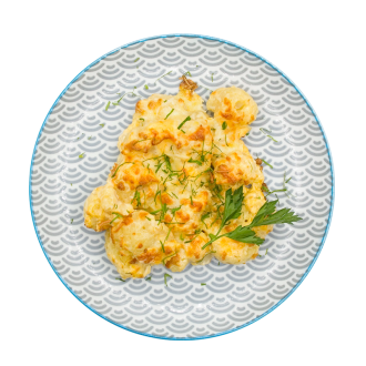 Цветная капуста запеченная под сырным соусом