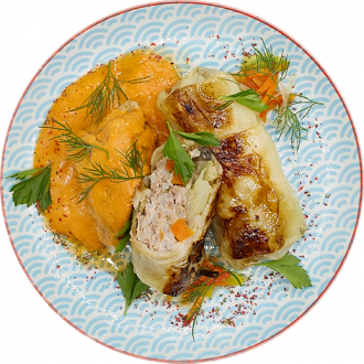 Голубцы с мясом в томатном соусе