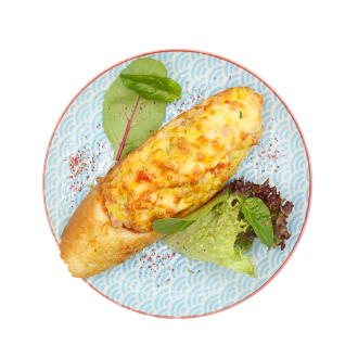 Горячий бутерброд с беконом и помидорами