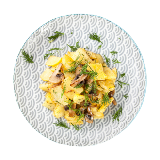 Картофель жареный с луком