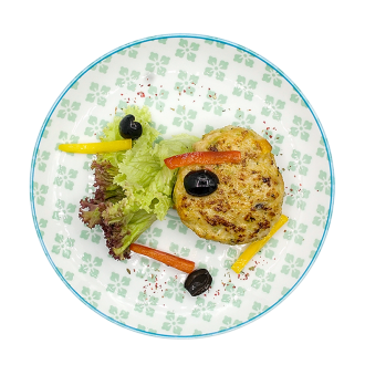 Котлета из индейки с вялеными томатами