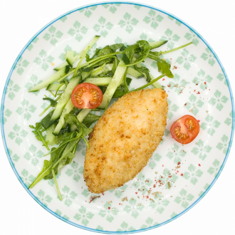 Котлета куриная с ананасом