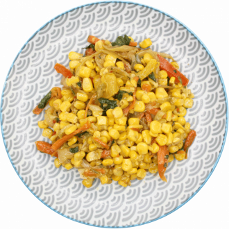 Кукуруза с овощами