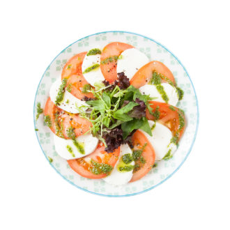 Моцарелла с черри и рукколой