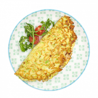 Омлет по-домашнему с кабачками