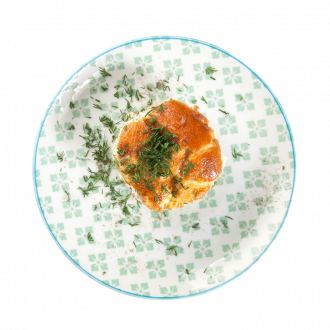 Омлет с помидорами 