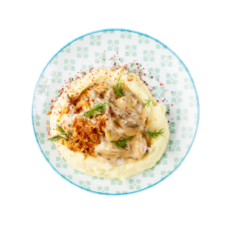 Печень по-строгановски