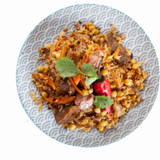 Плов из булгура с курицей