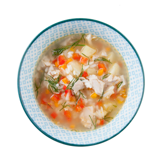Похлебка деревенская с курицей