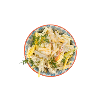 Салат "Белая берёза" с курицей