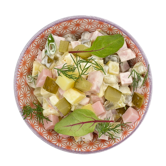 Салат "Французский" с колбасой