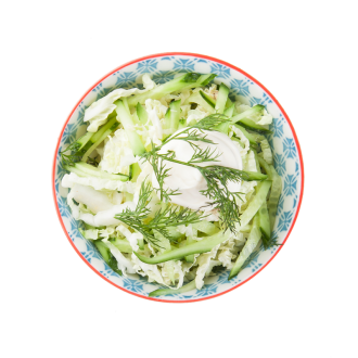 Салат из капусты с огурцом