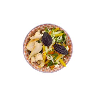 Салат микс с курицей карри