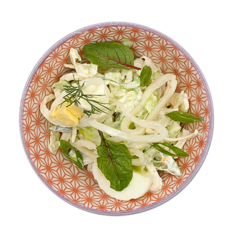 Салат "Нежность" с кальмарами