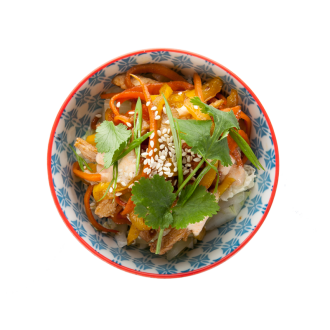 Шампиньоны маринованные с овощами по-корейски