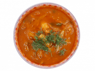 Щи из квашеной капусты с курицей