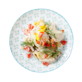 Тиан из овощей с розмарином и кокосовым молоком