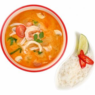 Том ям с креветками