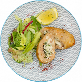 Зраза куриная с сыром и зеленью