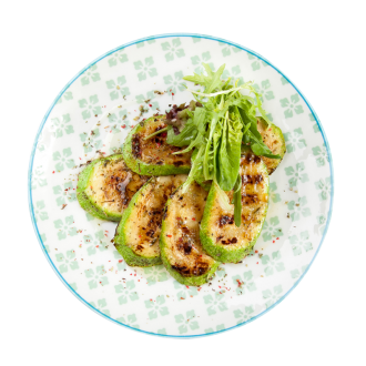 Кабачки жареные в муке с чесноком и зеленью