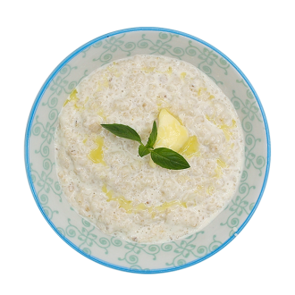 Каша овсяная с яблоками