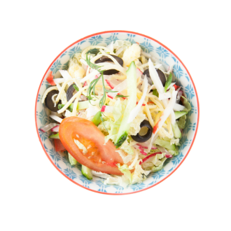 Салат крабовый с помидорами и сыром