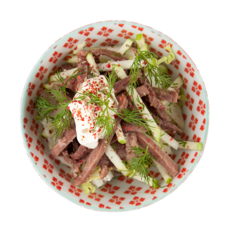 Салат с говядиной и сельдереем