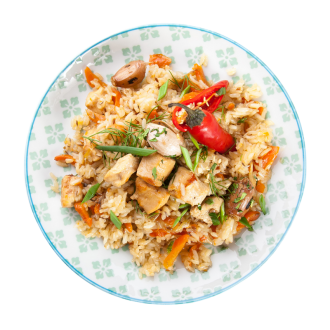 Тори тяхан с курицей